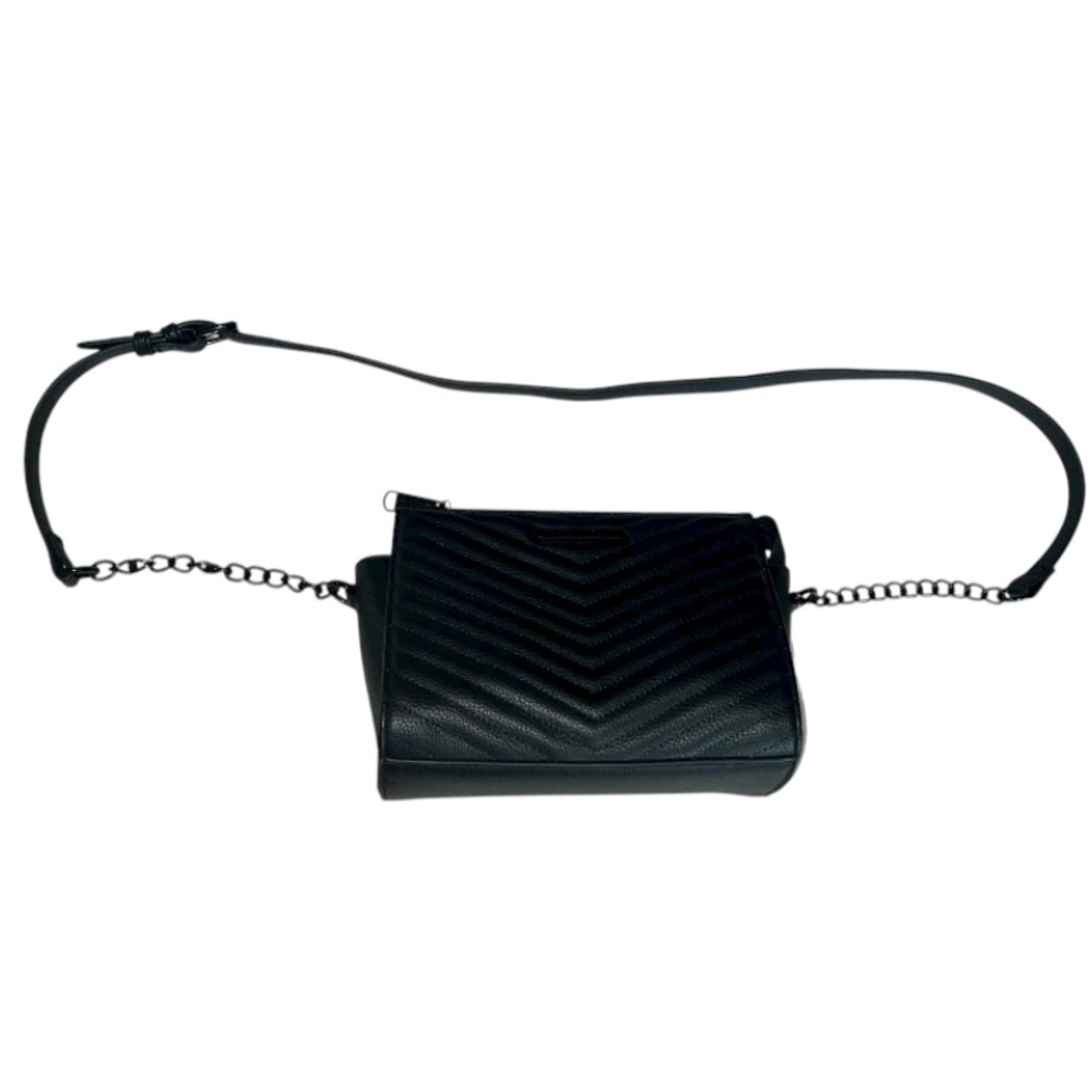𝐒𝐓𝐄𝐕𝐄 𝐌𝐀𝐃𝐃𝐄𝐍 | BLACK QUILTED CHEVRON CROSSBODY PURSE - Picture 12 of 16